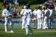 WELLINGTON, NEW ZEALAND - MARCH 17:  JP Duminy of South Africa leaves the field after being dismissed during day two of the test match between New Zealand and South Africa at Basin Reserve on March 17, 2017 in Wellington, New Zealand.  (Photo by Hagen Hopkins/Getty Images)